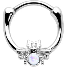 Load image into Gallery viewer, 16G 5/16 White Faux Opal Ultra Fly Cartilage Clicker
