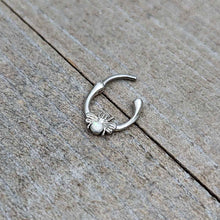 Load image into Gallery viewer, 16G 5/16 White Faux Opal Ultra Fly Cartilage Clicker
