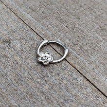 Load image into Gallery viewer, 16G 5/16 Clear Gem Sweetheart Flower Cartilage Clicker
