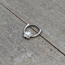 Load image into Gallery viewer, 16G 5/16 White Faux Opal Sweetheart Flower Cartilage Clicker
