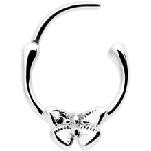 Load image into Gallery viewer, 16G 5/16 Simple Textured Butterfly Cartilage Clicker
