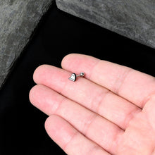 Load image into Gallery viewer, 16G 1/4 White Ghost Glow in the Dark Cartilage Tragus Earring
