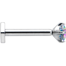 将图片加载到图库查看器，16G 5/16 Vitrail CZ Gem ASTM F-136 Implant Grade Titanium Hex End Labret Tragus
