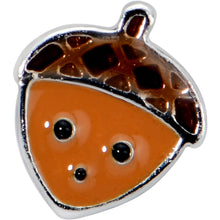 Load image into Gallery viewer, 16G 5/16 Acorn Face Brown Autumn Labret Monroe Tragus
