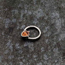 Load image into Gallery viewer, 16G 5/16 Fall Acorn Face Brown Autumn Hinged Segment Ring
