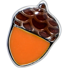 Load image into Gallery viewer, 16G 5/16 Autumn Acorn Orange Brown Labret Monroe Tragus
