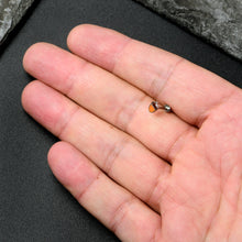 Load image into Gallery viewer, 16G 5/16 Autumn Acorn Orange Brown Labret Monroe Tragus
