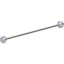 将图片加载到图库查看器，14G Black Tie Ghosts Glow in Dark Industrial Barbell 38mm Set of 3
