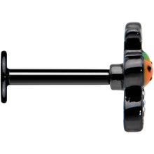 Load image into Gallery viewer, 16G 5/16 Black Halloween Pumpkin Ghost Labret Monroe Tragus
