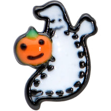 Load image into Gallery viewer, 20G 1/4 Halloween Pumpkin Ghost Nose Bone
