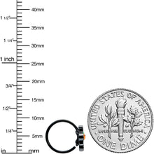 Load image into Gallery viewer, 20G 5/16 Black Halloween Pumpkin Ghost Nose Hoop

