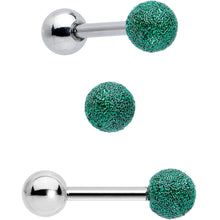 Load image into Gallery viewer, 16G 1/4 Red Gem Santa Hat Holly Sprig Cartilage Earring Set of 3
