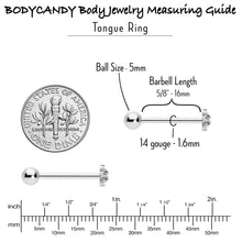 Load image into Gallery viewer, Pink Clear Gem Stylish Snowflake Barbell Tongue Ring
