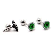 Load image into Gallery viewer, 16G 1/4 Halloween Boo Eyes Cartilage Tragus Earring Curation Set of 3
