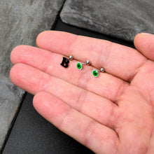 Load image into Gallery viewer, 16G 1/4 Halloween Boo Eyes Cartilage Tragus Earring Curation Set of 3
