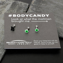 Load image into Gallery viewer, 16G 1/4 Halloween Boo Eyes Cartilage Tragus Earring Curation Set of 3
