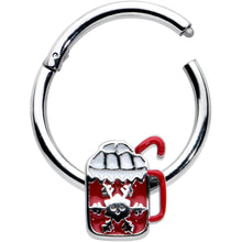 将图片加载到图库查看器，16G 3/8 Sweet Hot Cocoa Marshmallow Mug Hinged Segment Ring
