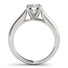 Load image into Gallery viewer, 14k White Gold Cathedral Design Solitaire Diamond Engagement Ring (1 cttw)
