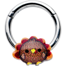 将图片加载到图库查看器，16G 5/16 Sweet Tiny Turkey Thanksgiving Hinged Segment Ring
