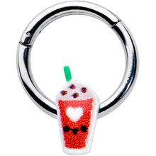 Load image into Gallery viewer, 16G 5/16 Sweet Pumpkin Frappe Autumn Hinged Segment Ring
