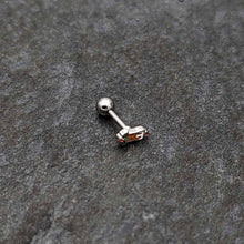 Load image into Gallery viewer, 16G 1/4 Sweet Holiday Christmas Candle Cartilage Tragus Earring
