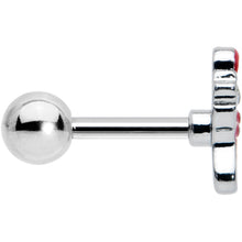 Load image into Gallery viewer, 16G 1/4 Happy Christmas Stocking Red Cartilage Tragus Earring
