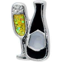 将图片加载到图库查看器，16G 1/4 Champagne Bottle Flute Yellow Cartilage Tragus Earring
