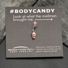 Load image into Gallery viewer, Sweet Pumpkin Frappe Autumn Double Mount Belly Ring
