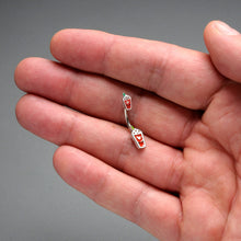 Load image into Gallery viewer, Sweet Pumpkin Frappe Autumn Double Mount Belly Ring
