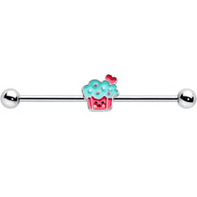 Load image into Gallery viewer, 14G Sweet Happy Cupcake Industrial Barbell 38mm
