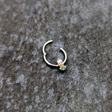将图片加载到图库查看器，16G 3/8 Sweet Holiday Candle Christmas Hinged Segment Ring
