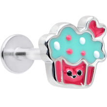 Load image into Gallery viewer, 16G 5/16 Sweet Happy Cupcake Labret Monroe Tragus
