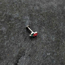 Load image into Gallery viewer, 16G 5/16 Sweet Happy Rose Flower Labret Monroe Tragus
