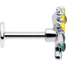 将图片加载到图库查看器，16G 1/4 Cheery Inlay Sunflowers Labret
