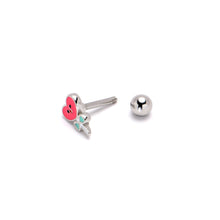 Load image into Gallery viewer, 16G 1/4 Sweet Happy Heart Lollipop Cartilage Tragus Earring
