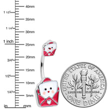 Load image into Gallery viewer, Sweet Love Letter Valentines Day Double Mount Belly Ring
