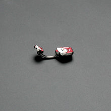 Load image into Gallery viewer, Sweet Love Letter Valentines Day Double Mount Belly Ring
