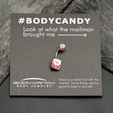 Load image into Gallery viewer, Sweet Love Letter Valentines Day Double Mount Belly Ring
