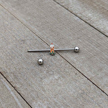 Load image into Gallery viewer, 14G Sweet Christmas Holiday Candle Industrial Barbell 38mm
