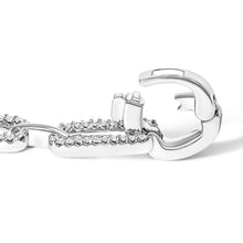 Load image into Gallery viewer, 14K White Gold 1.00 Cttw Paperclip Link Bracelet

