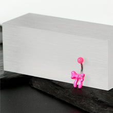 将图片加载到图库查看器，Sydney Belle Girlfriend Collection Pretty Pink Bow Belly Ring
