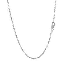 将图片加载到图库查看器，14k White Gold Round Cable Link Chain 1.5mm
