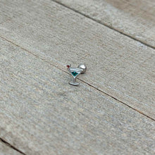 Load image into Gallery viewer, 16G 1/4 Sweet Martini Glass Heart Cartilage Tragus Earring
