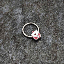 Load image into Gallery viewer, 16G 3/8 Sweet Love Letter Valentine Hinged Segment Ring
