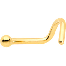 Load image into Gallery viewer, 18G 1/4 Gold Hue ASTM F-136 Implant Grade Titanium Ball End Left Side Nose Screw
