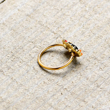 Load image into Gallery viewer, 20G 5/16 Gold Tone Holly Hat Penguin Holiday Nose Hoop
