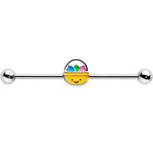 将图片加载到图库查看器，14G Celebration Easter Basket Industrial Barbell 38mm
