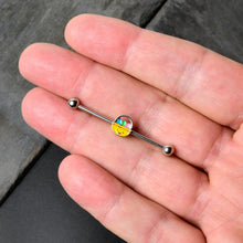 将图片加载到图库查看器，14G Celebration Easter Basket Industrial Barbell 38mm
