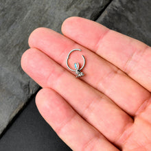 Load image into Gallery viewer, 16G 3/8 Easter Bunny Red Blue Ears Hinged Segment Ring
