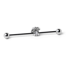 将图片加载到图库查看器，14G Sweet Happy Green Beer St Patricks Industrial Barbell 38mm
